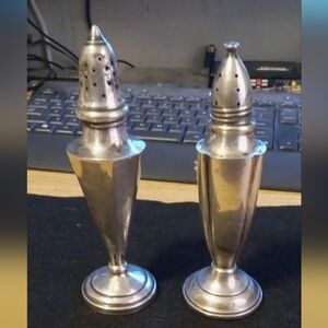 Vintage Sterling Silver Salt and Pepper Shakers 1930s 135 Grams